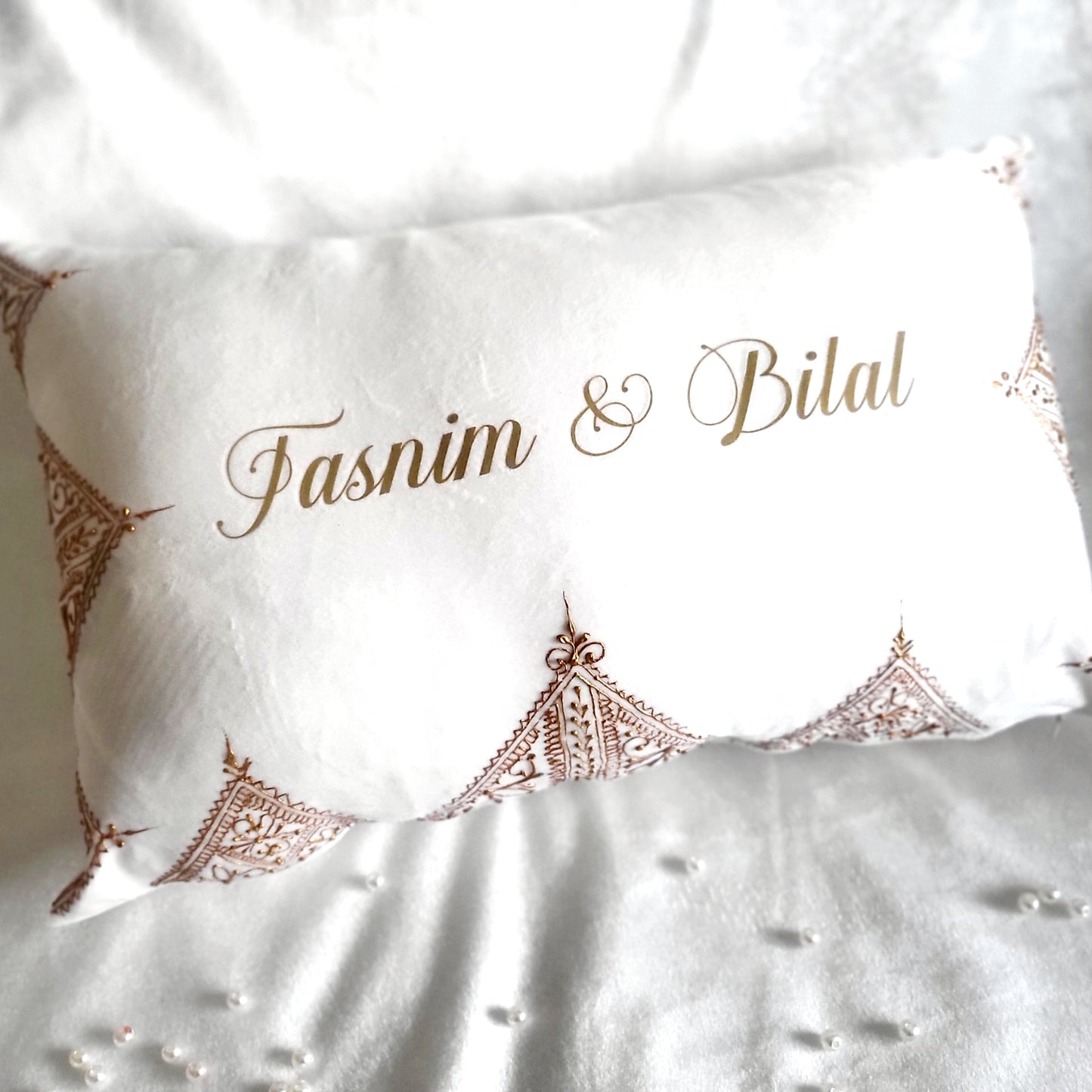 Coussin "Fessi" personnalisé format long