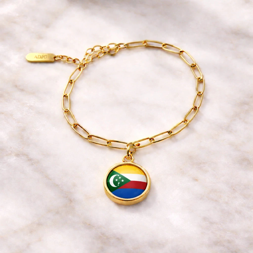 Bracelet et collier Charms Drapeaux