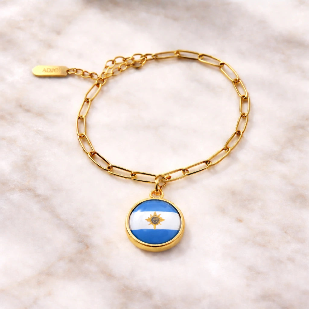 Bracelet et collier Charms Drapeaux