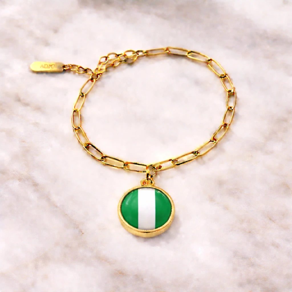 Bracelet et collier Charms Drapeaux