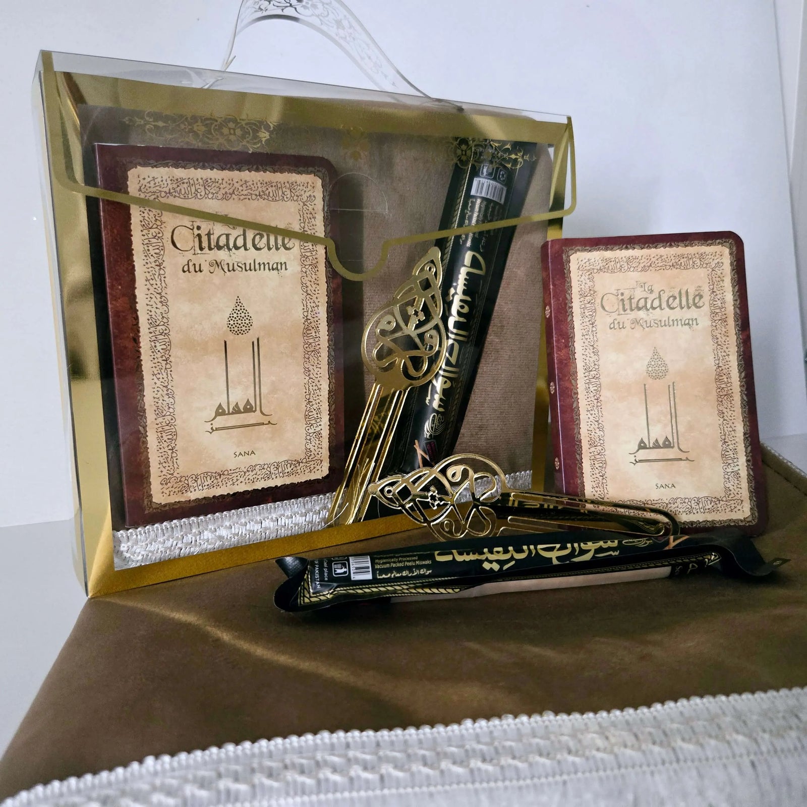 Coffret tapis de prière personnalisé