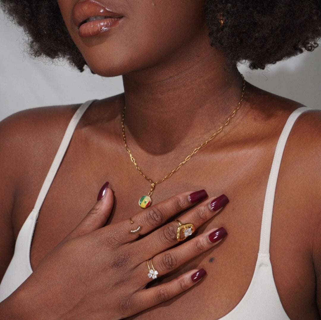 Bracelet et collier Charms Drapeaux