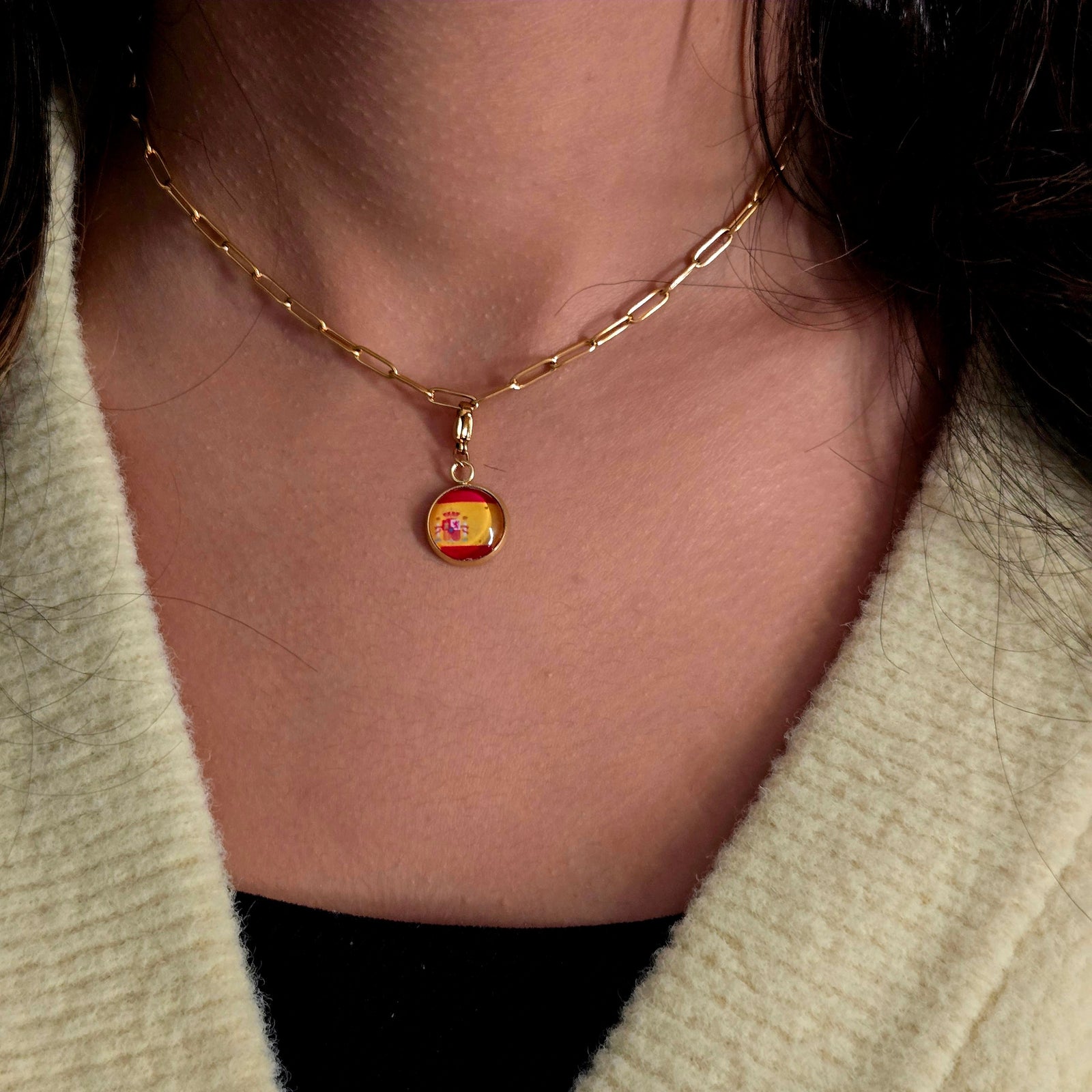 Bracelet et collier Charms Drapeaux