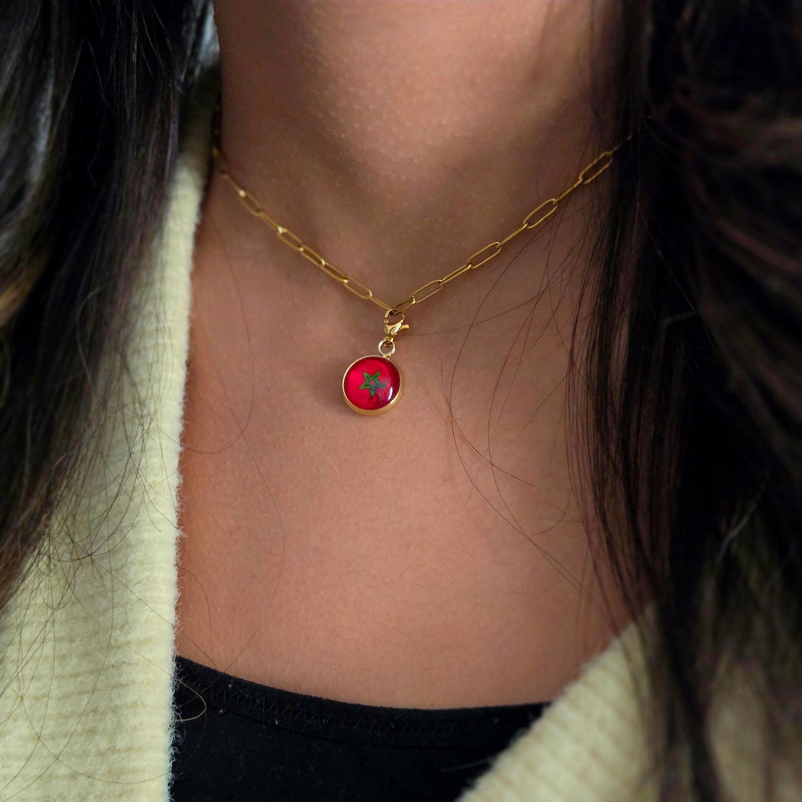 Bracelet et collier Charms Drapeaux