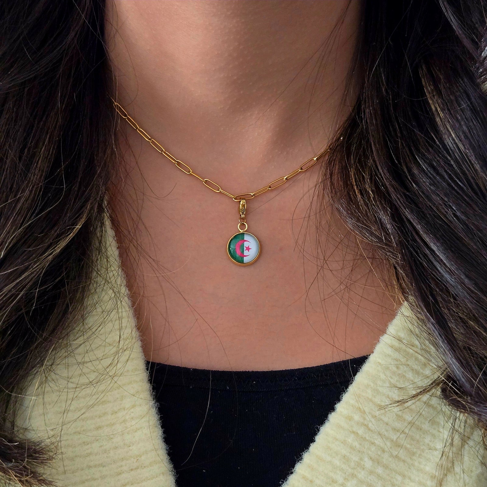 Bracelet et collier Charms Drapeaux