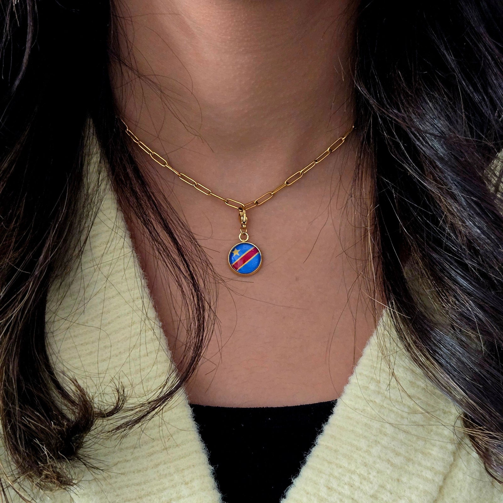 Bracelet et collier Charms Drapeaux