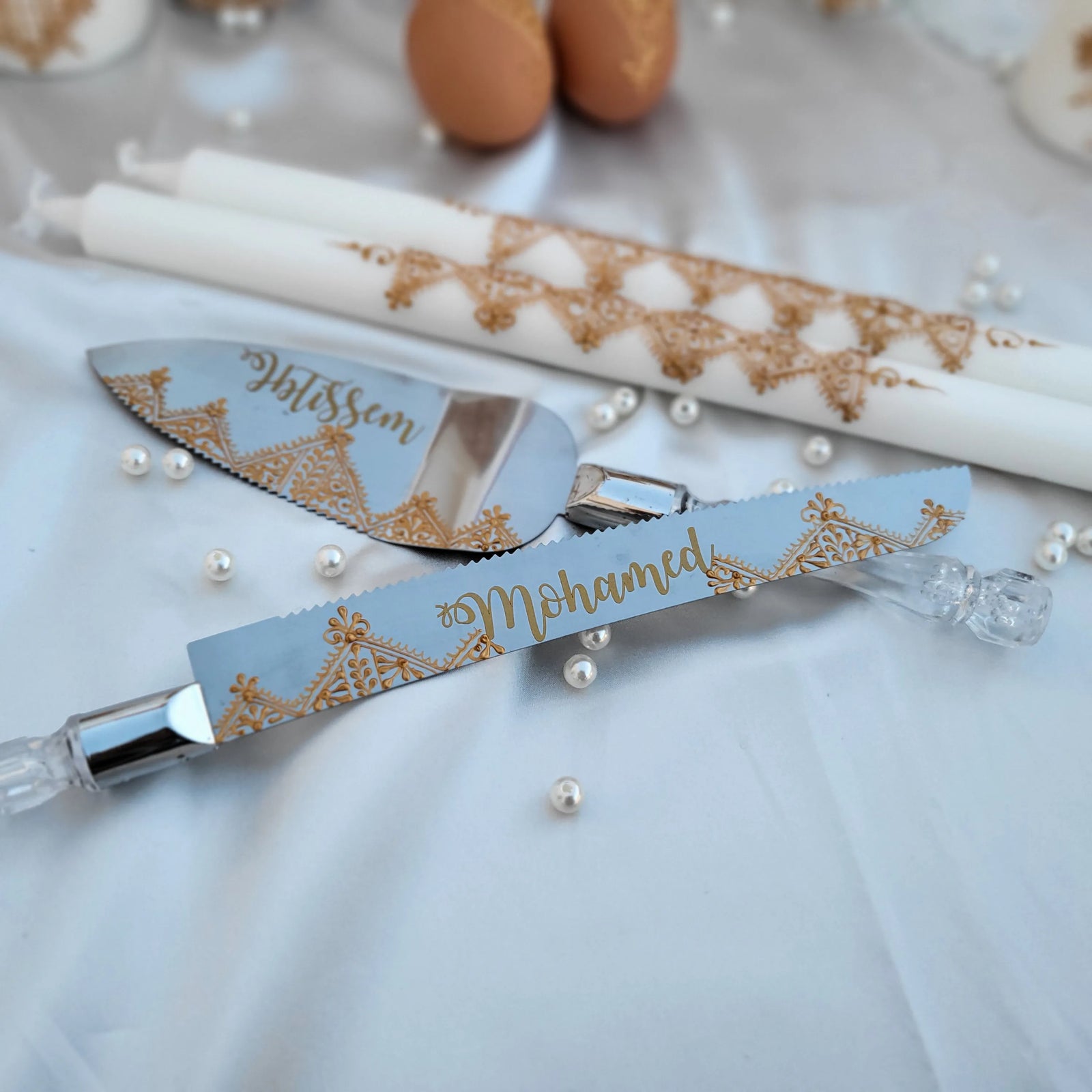 Couverts gâteau personnalisés