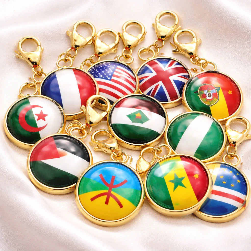 Charms drapeaux pays