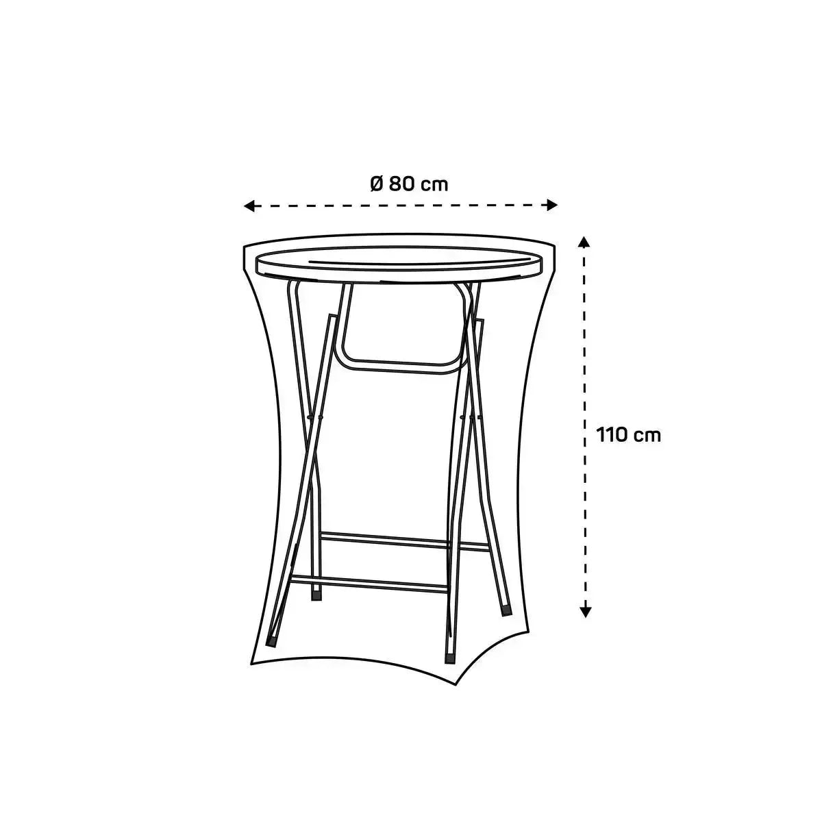 Table mange-debout pliante ( location )