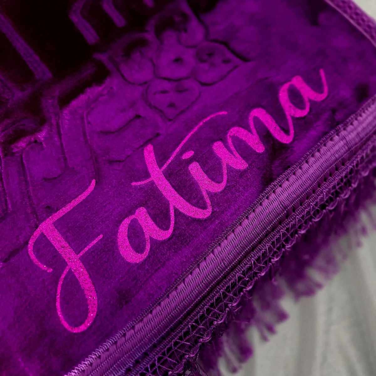 Tapis de Prière épais violet Personnalisé