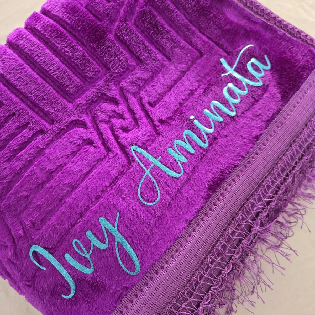 Tapis de Prière épais violet Personnalisé