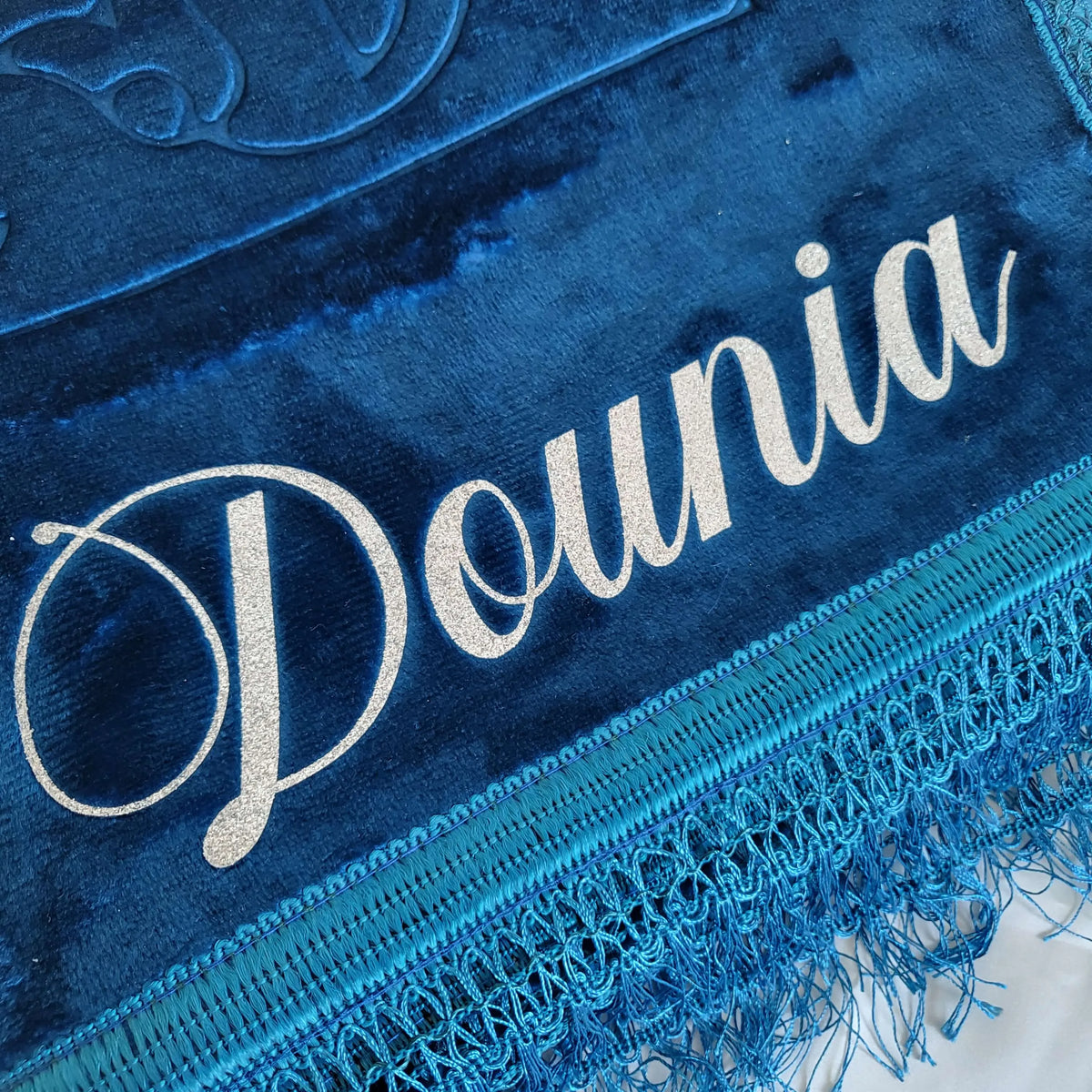 Tapis de prière épais Bleu turquoise