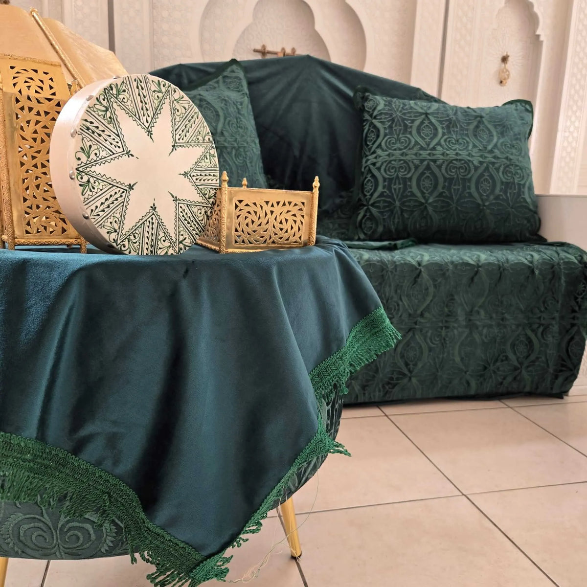 Décor Vert et Doré  traditionnelle 2027