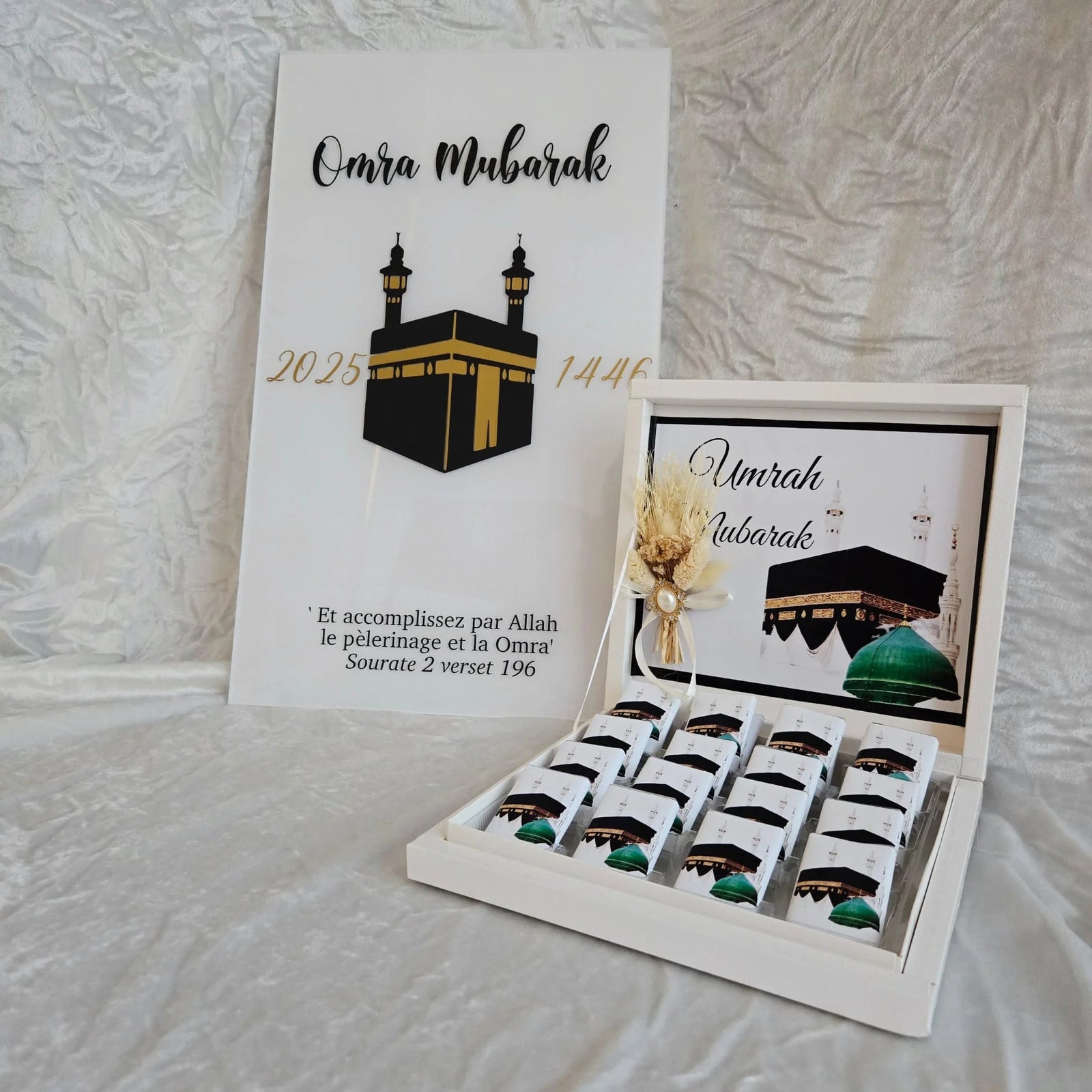 Boîte de Chocolats Personnalisée  Umrah Mubarak