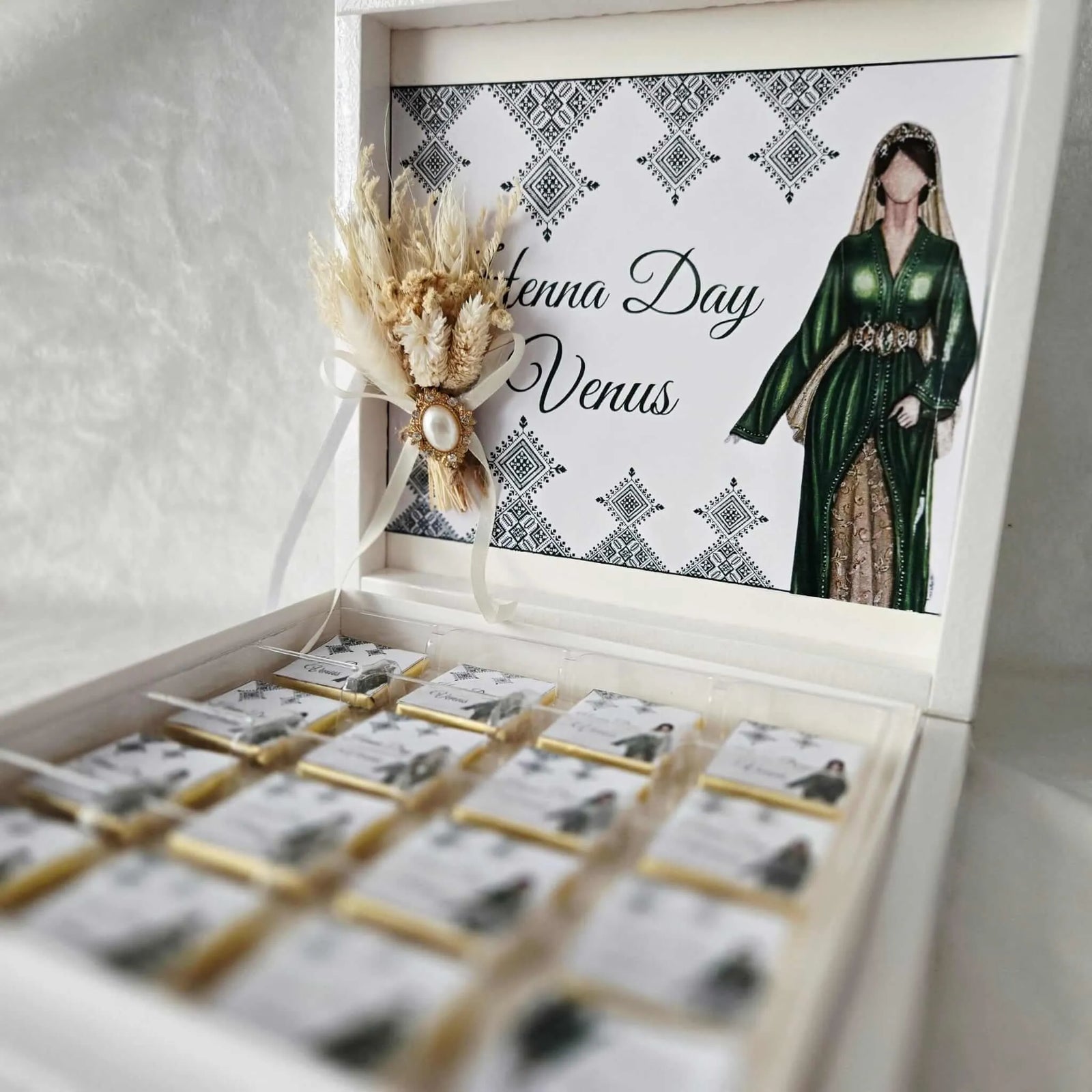 Boîte de Chocolats Personnalisée Henné