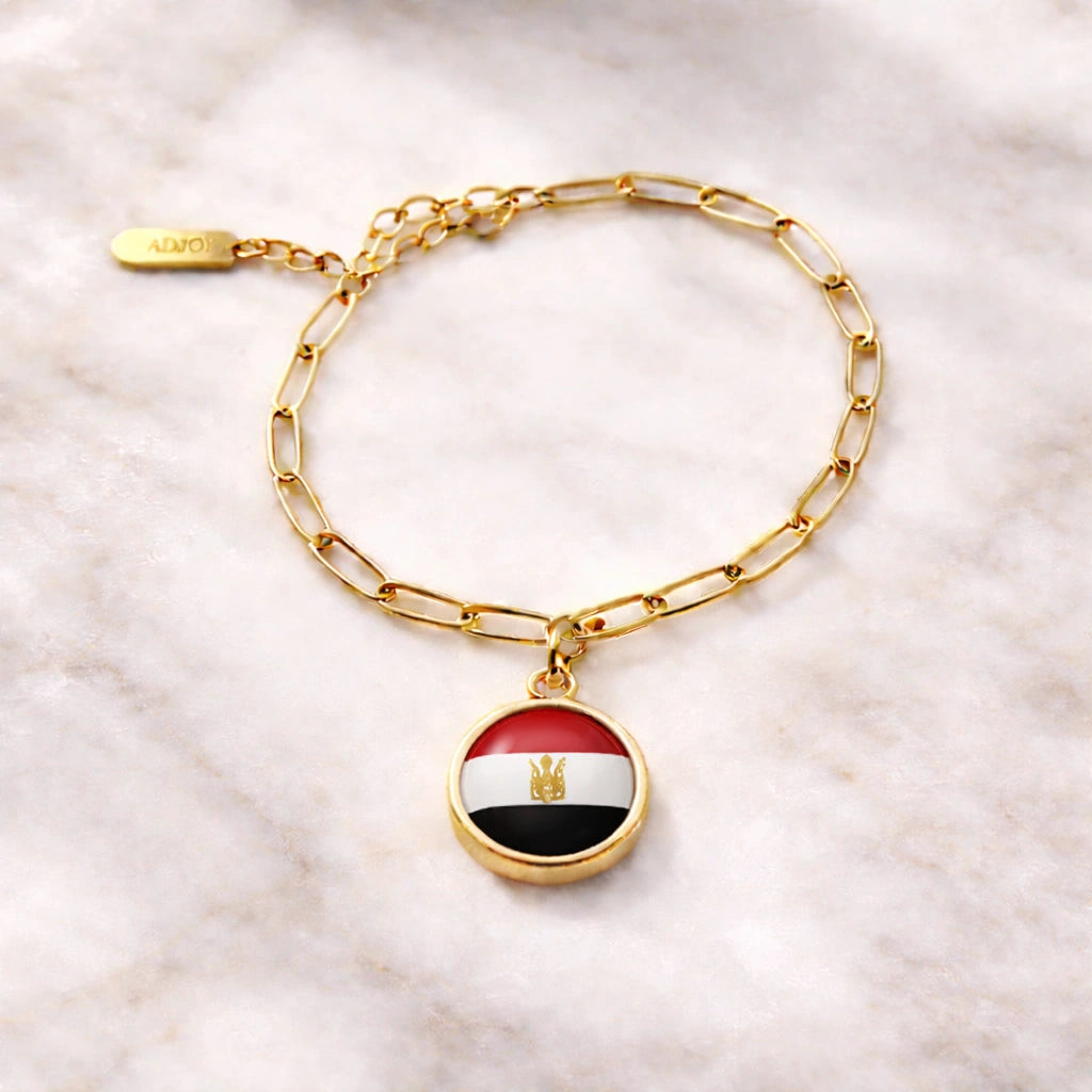 Bracelet et collier Charms Drapeaux