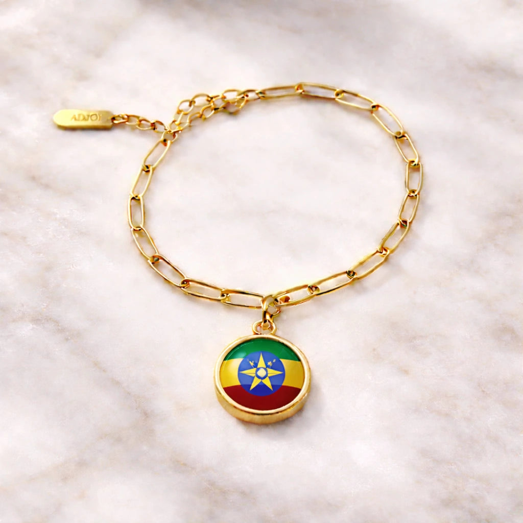 Bracelet et collier Charms Drapeaux