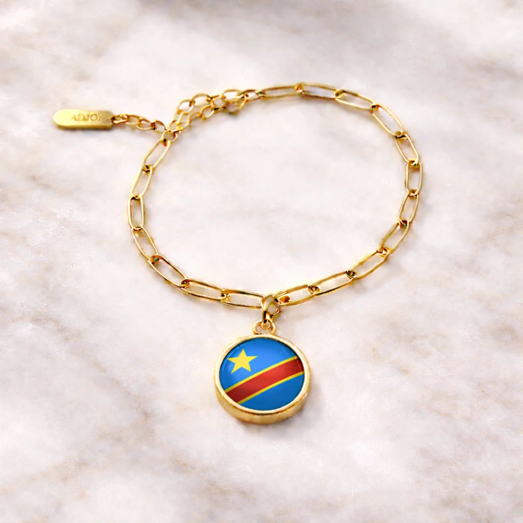 Bracelet et collier Charms Drapeaux