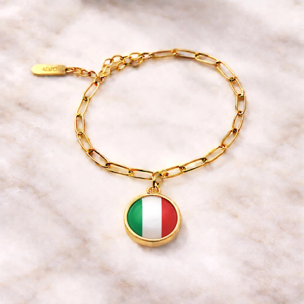 Bracelet et collier Charms Drapeaux