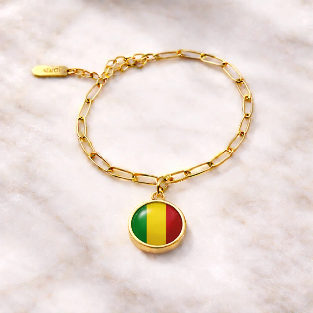 Bracelet et collier Charms Drapeaux