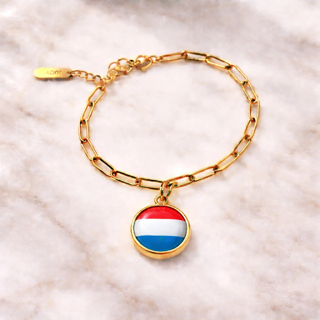Bracelet et collier Charms Drapeaux