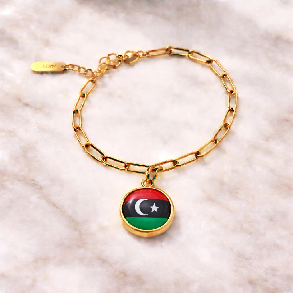Bracelet et collier Charms Drapeaux