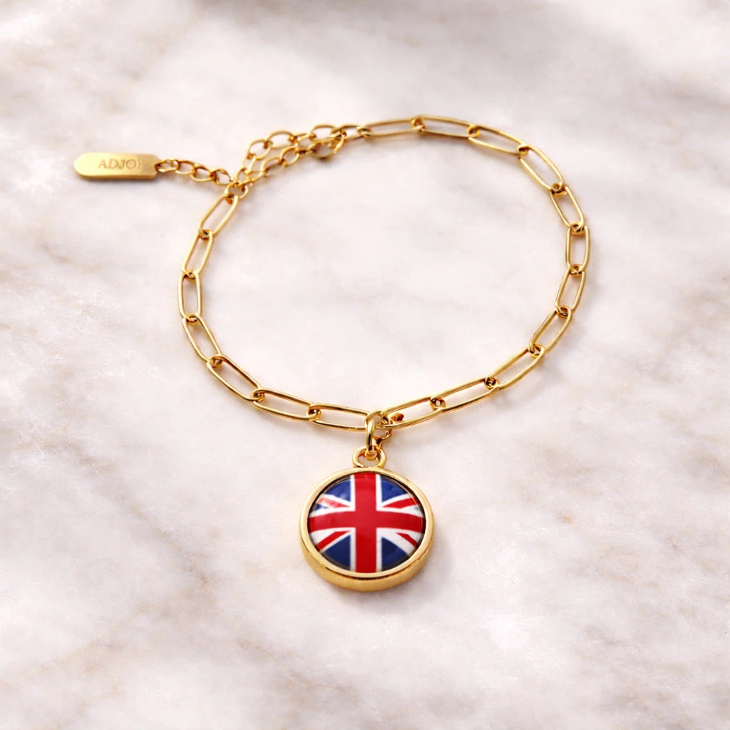 Bracelet et collier Charms Drapeaux