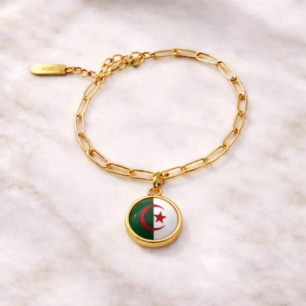 Bracelet et collier Charms Drapeaux