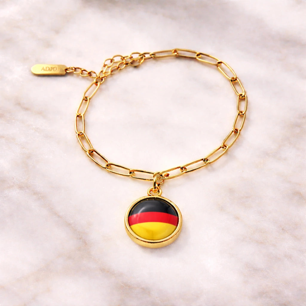 Bracelet et collier Charms Drapeaux