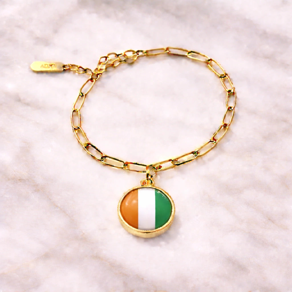 Bracelet et collier Charms Drapeaux