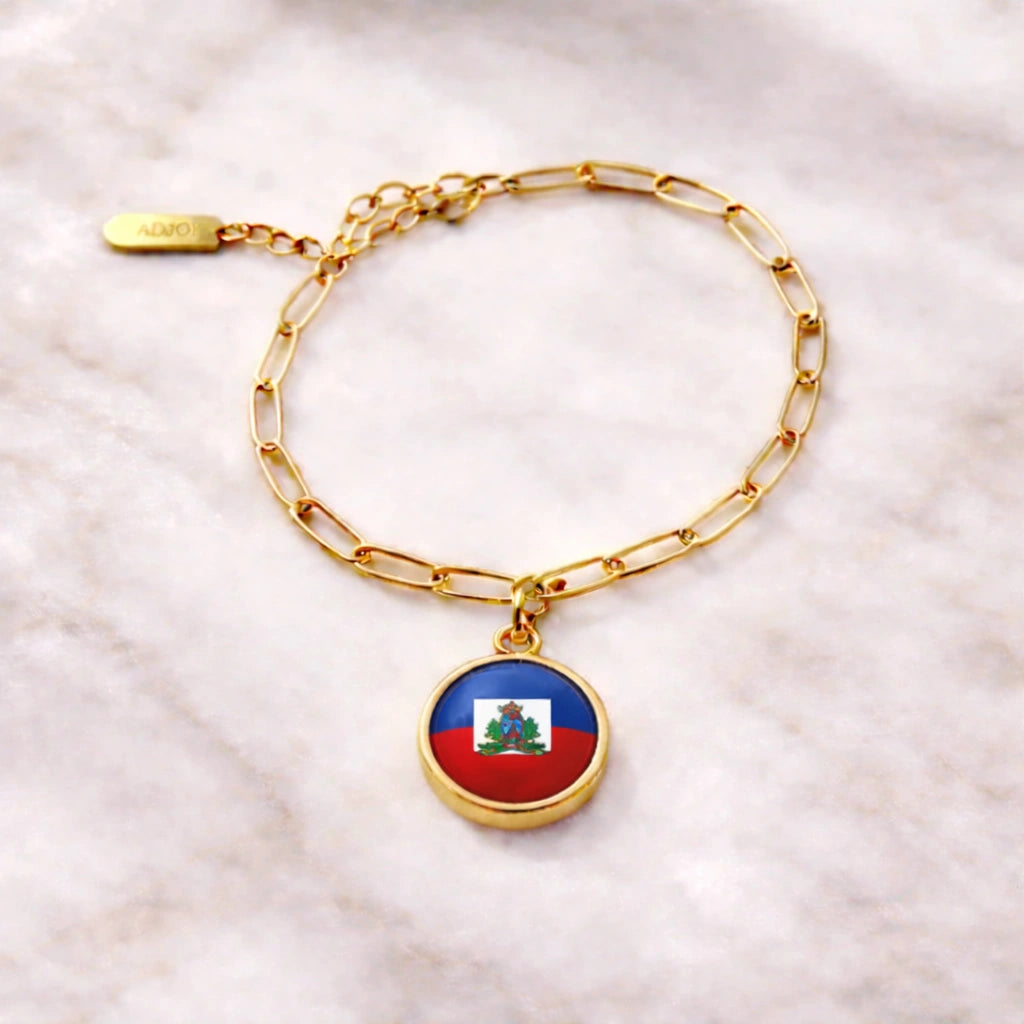 Bracelet et collier Charms Drapeaux