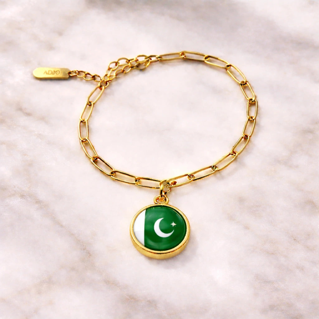 Bracelet et collier Charms Drapeaux