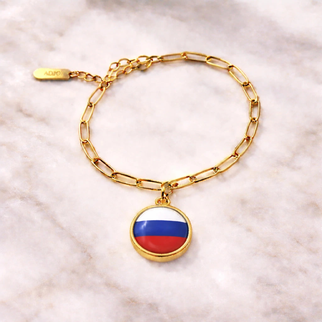 Bracelet et collier Charms Drapeaux