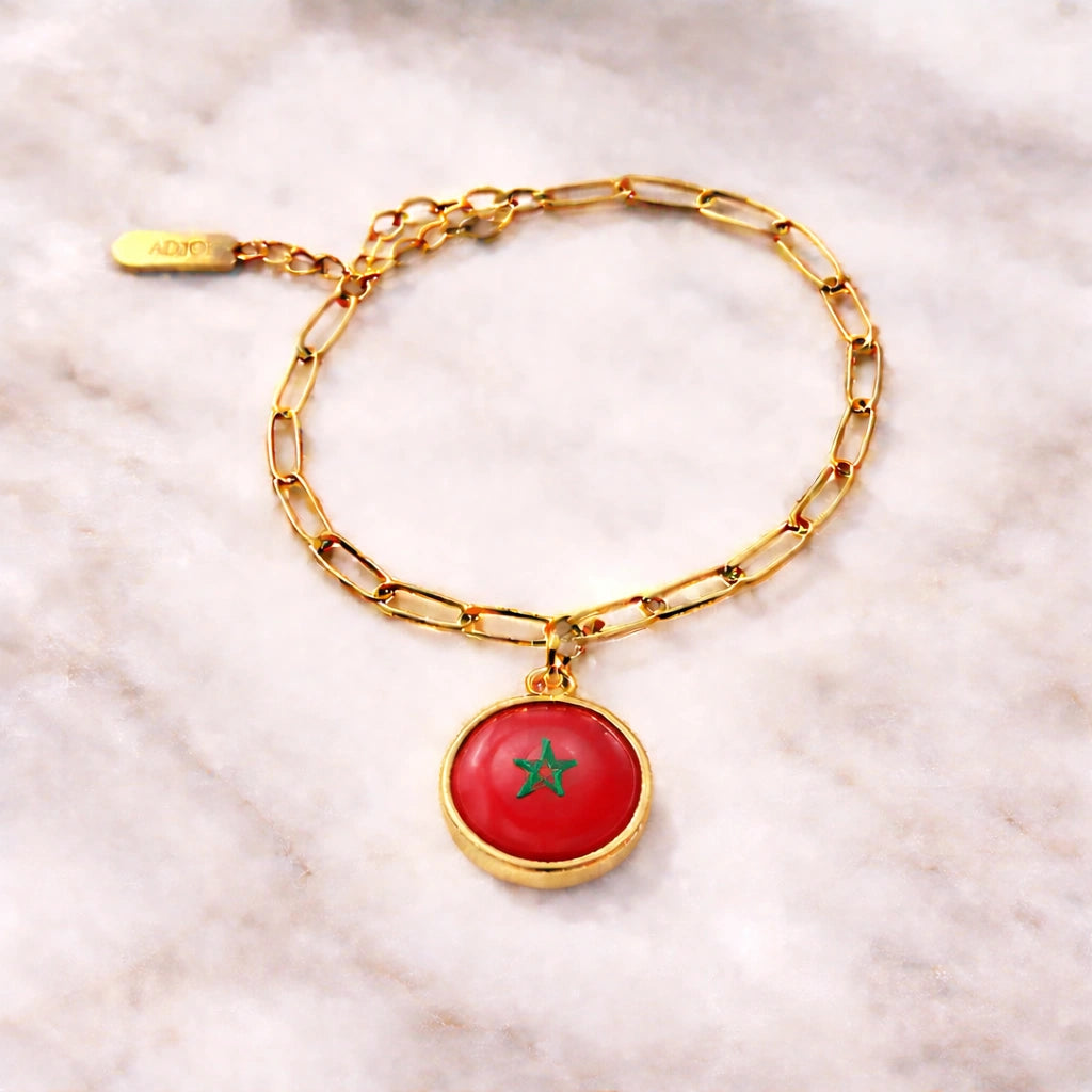 Bracelet et collier Charms Drapeaux