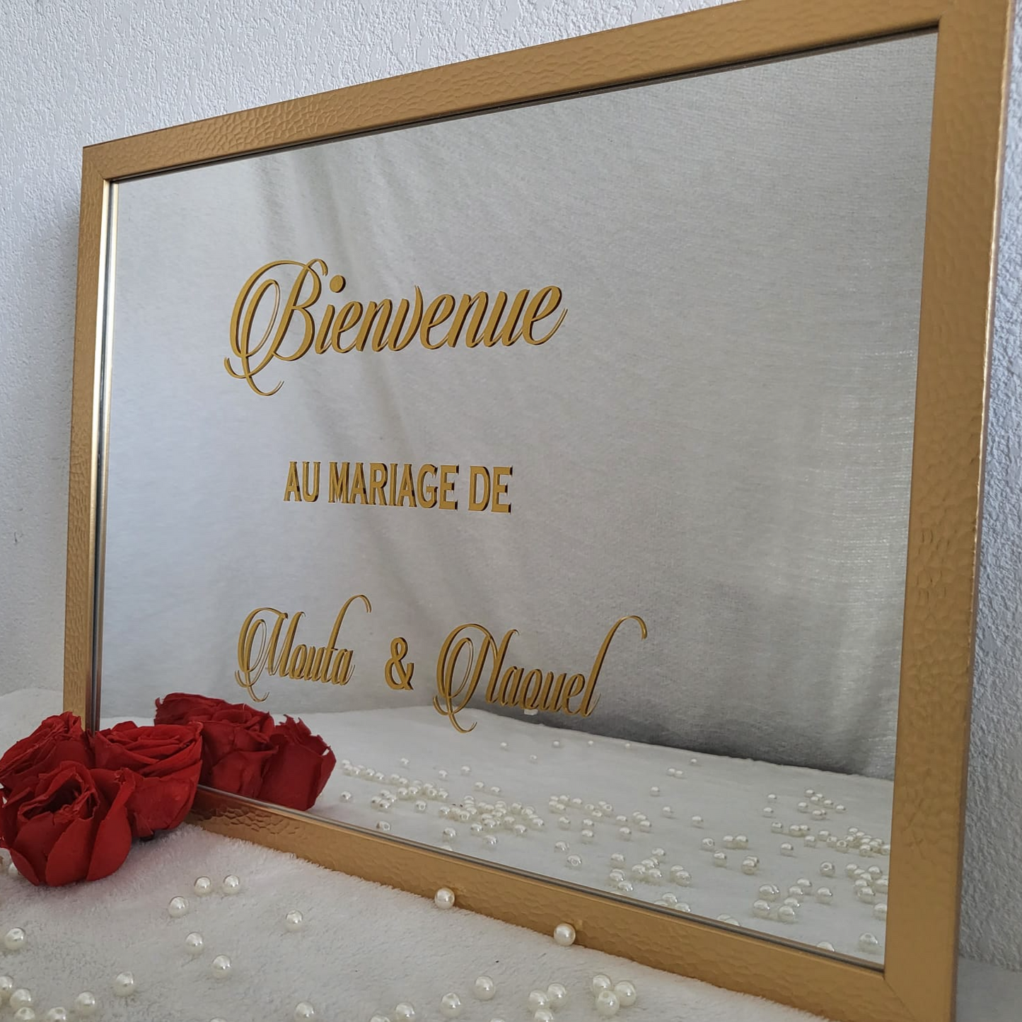 Panneau de bienvenue Mariage/Fiançailles (Miroir )