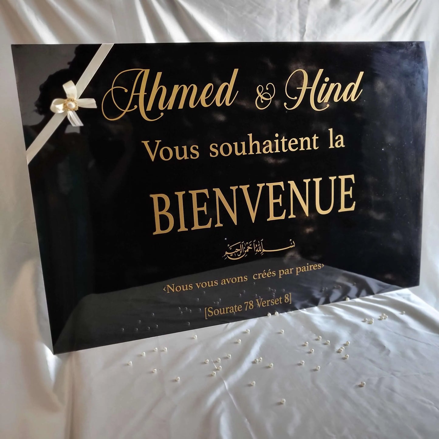 Panneau de bienvenue Mariage/Fiançailles ( Plexiglass )