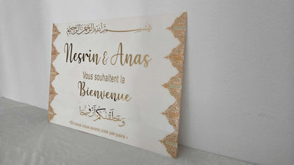 Panneau de bienvenue Mariage/Fiançailles ( Plexiglass )