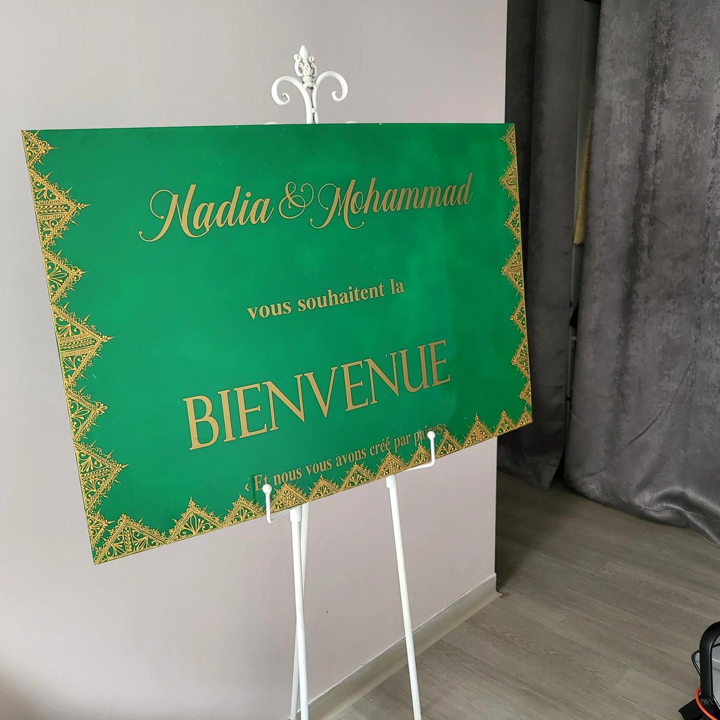 Tableau de bienvenue mariage