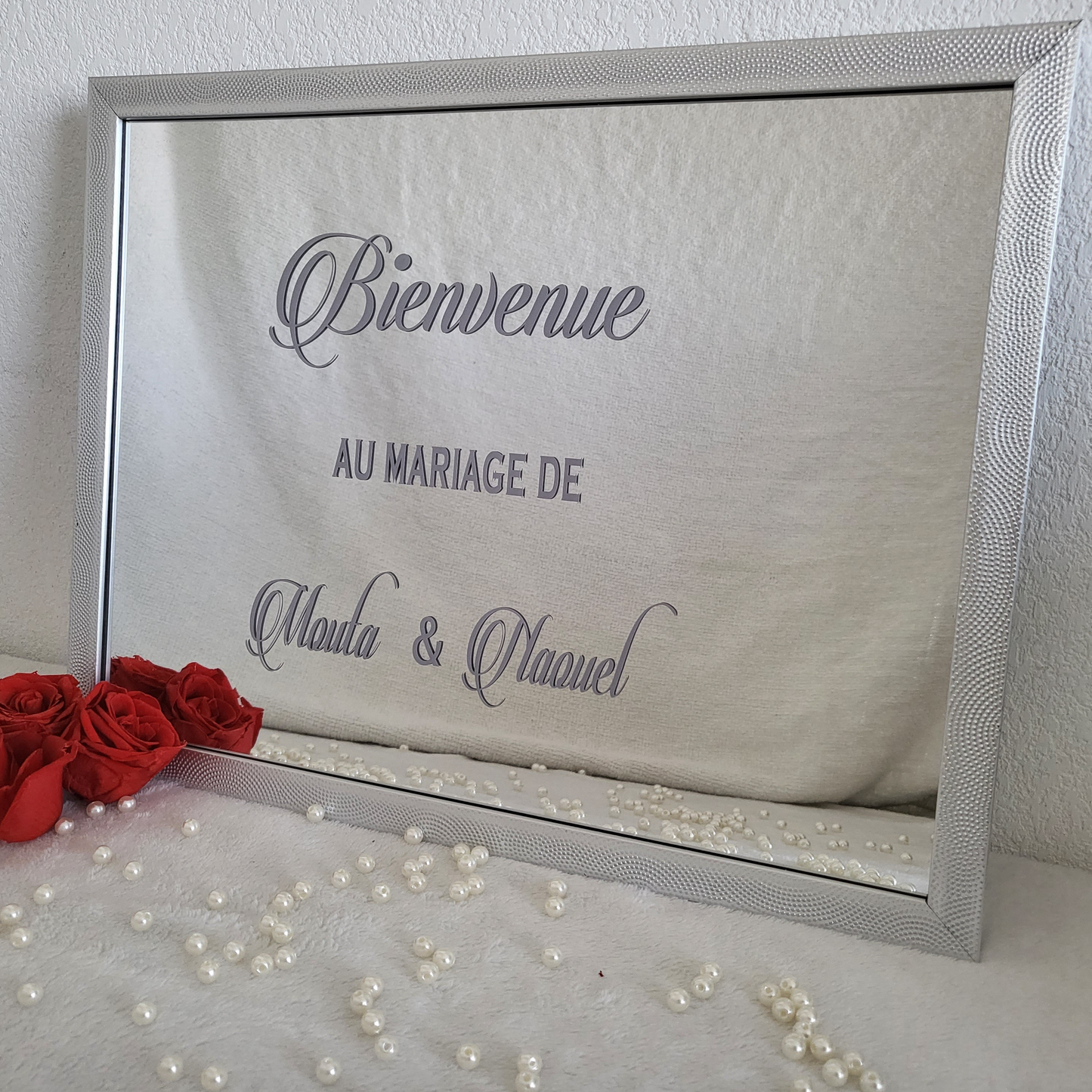 Panneau de bienvenue Mariage/Fiançailles (Miroir )