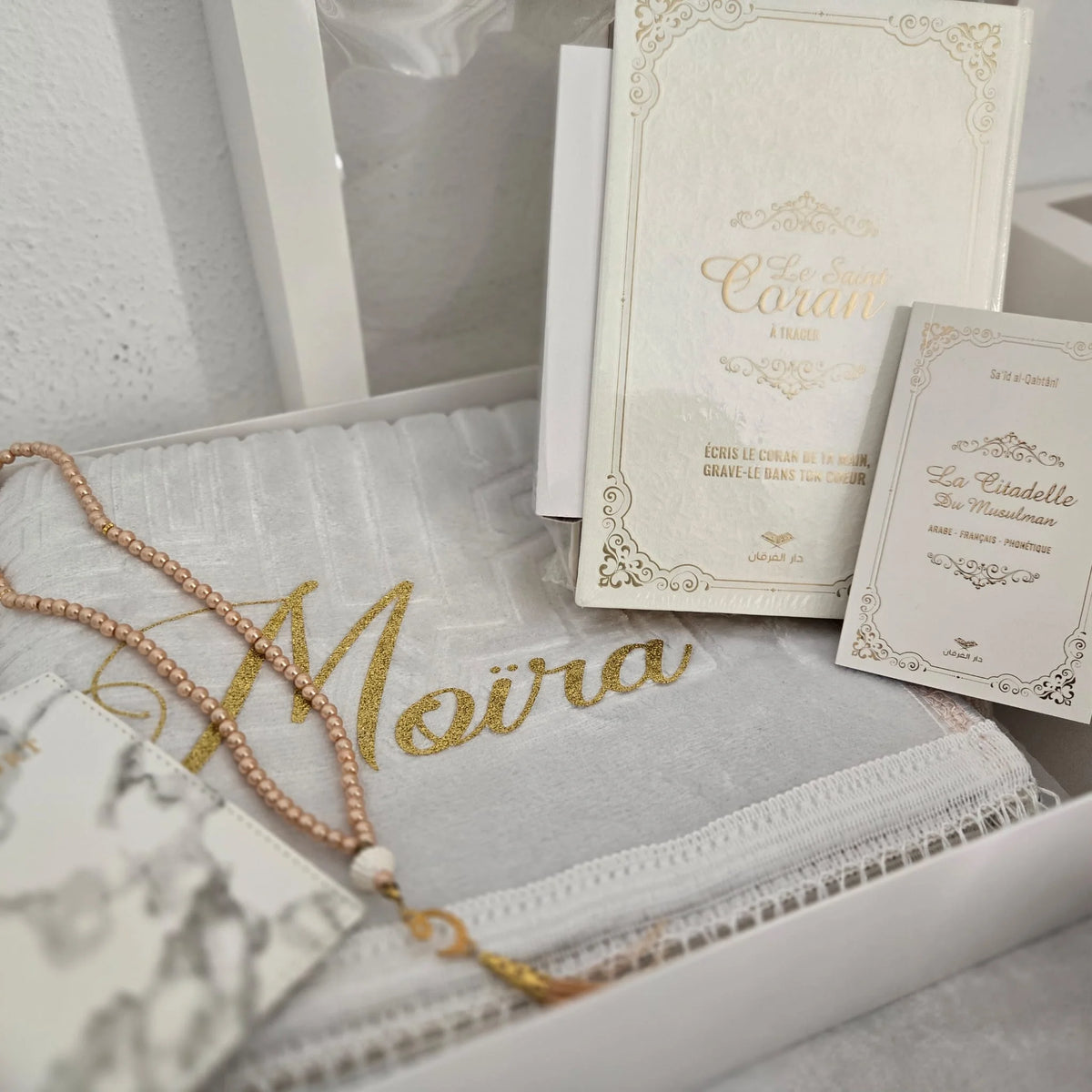 Coffret coran tapis de prière femme