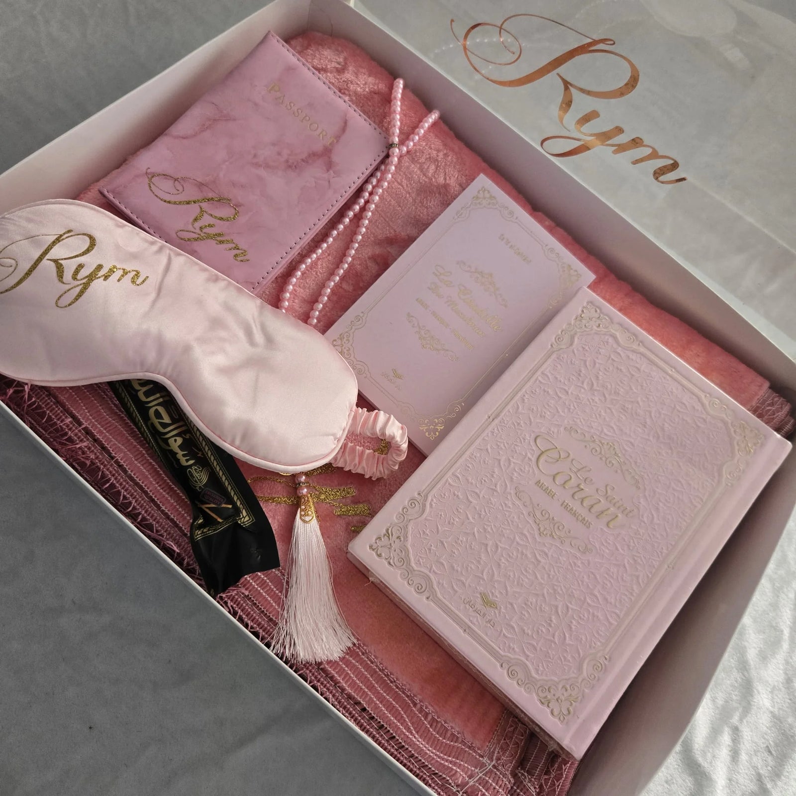 Coffret coran tapis de prière femme