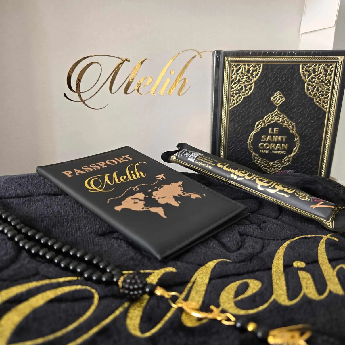 Coffret coran tapis de prière femme