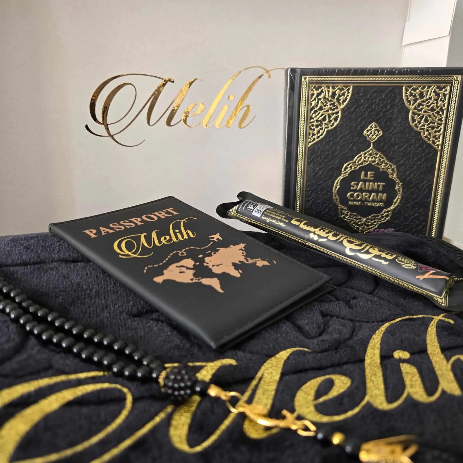 Coffret coran tapis de prière femme