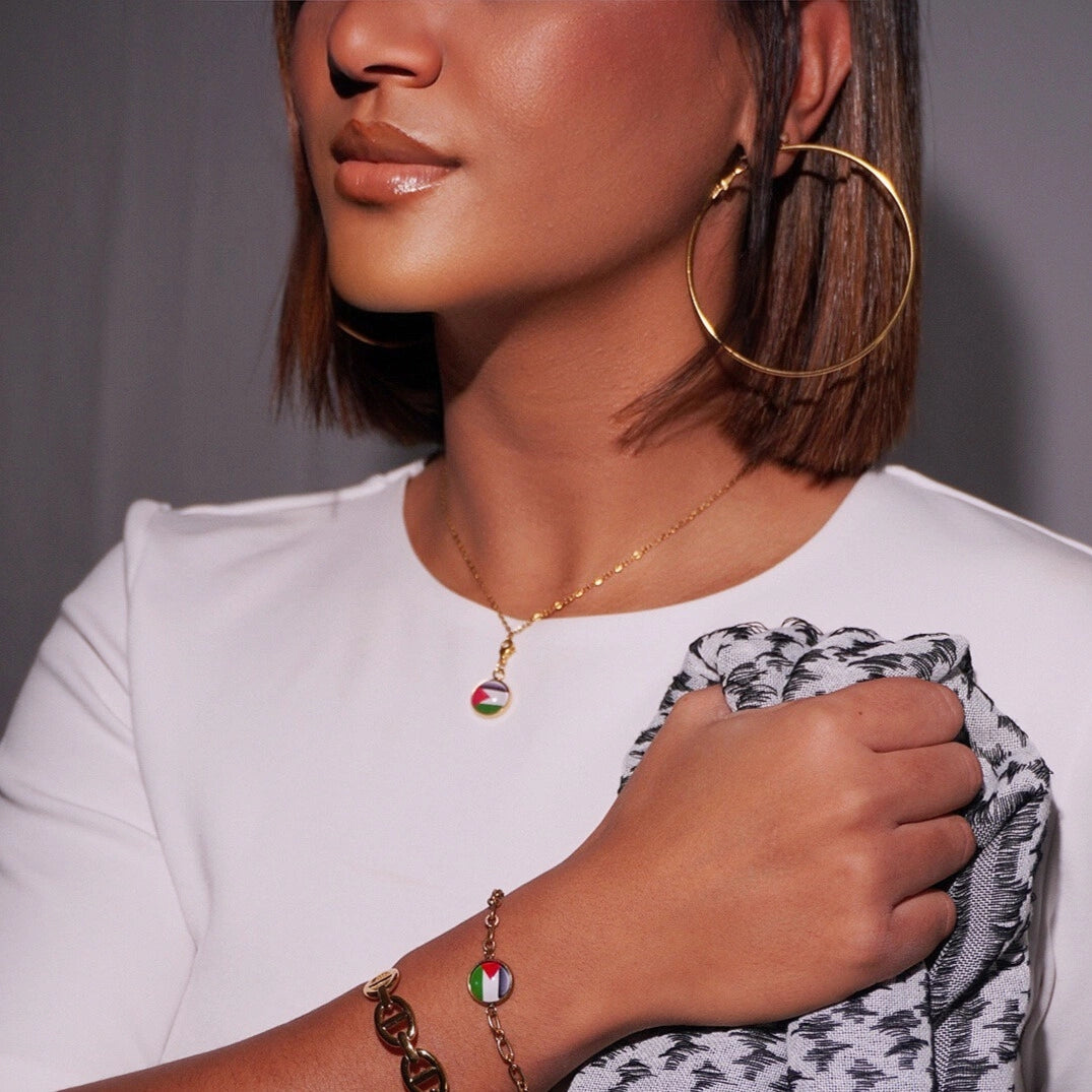 Bracelet et collier Charms Drapeaux