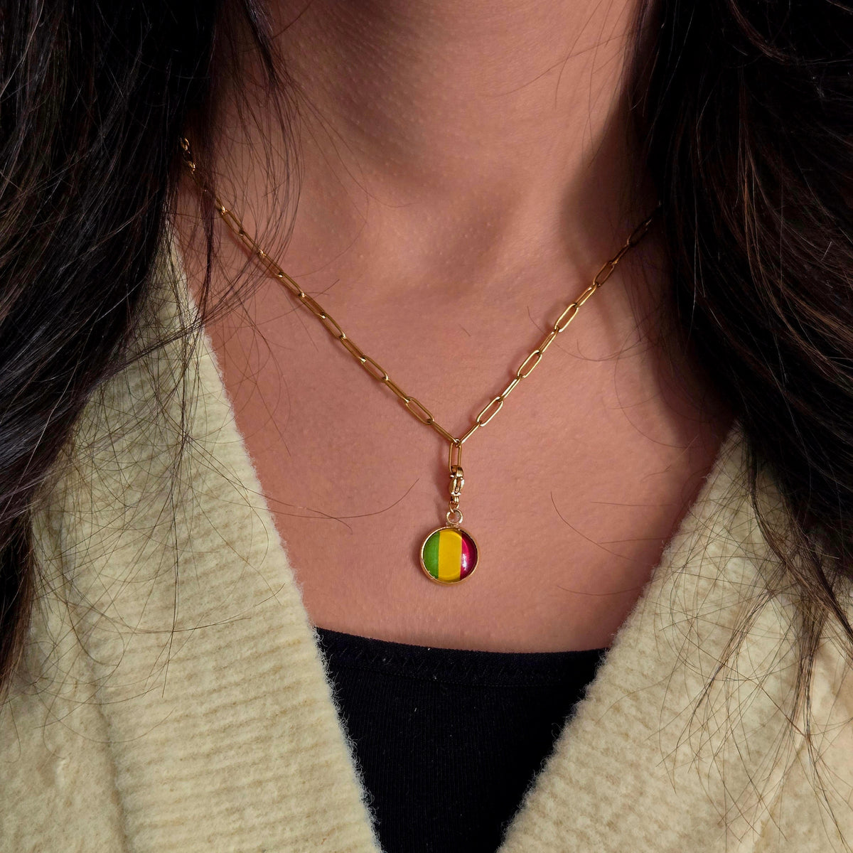 Bracelet et collier Charms Drapeaux