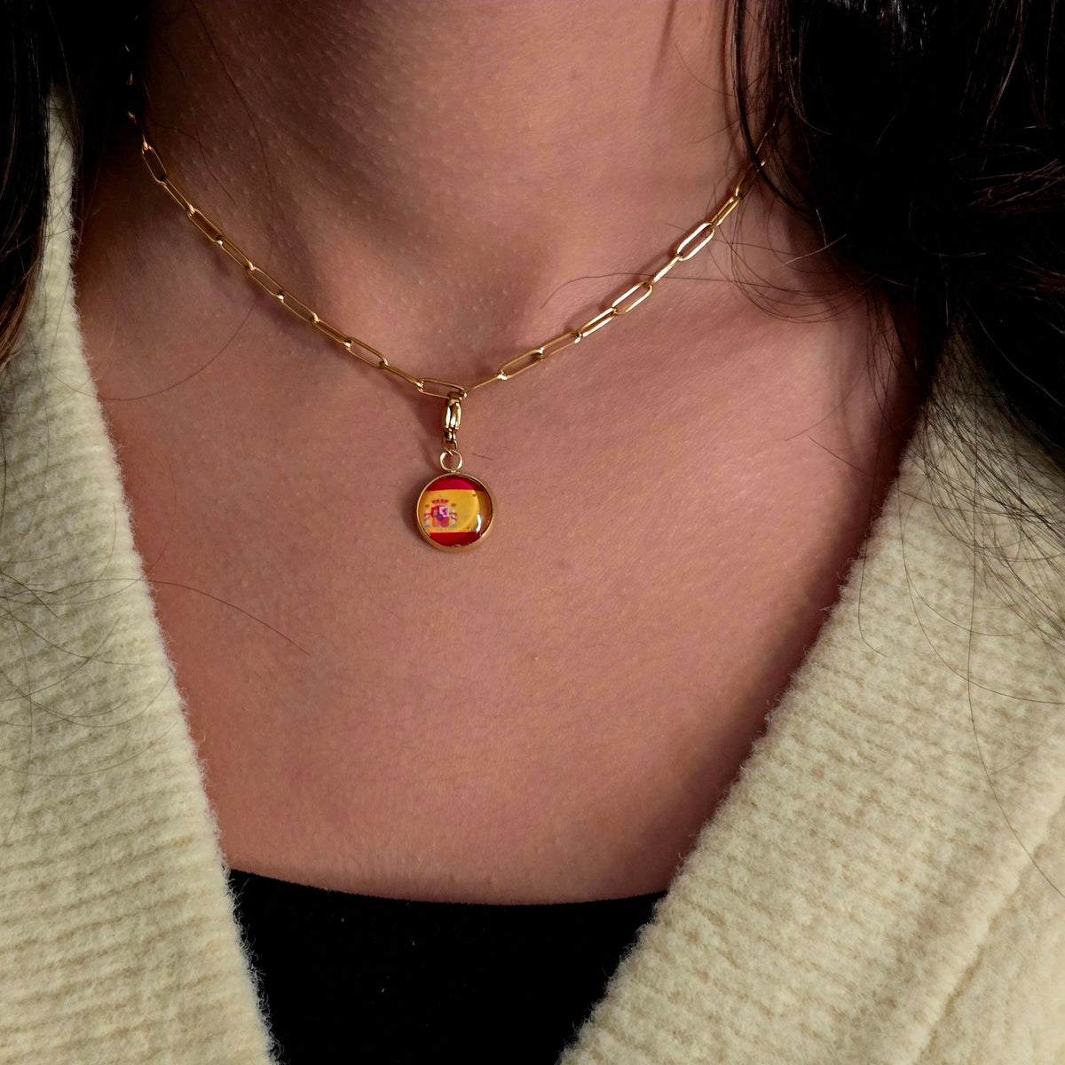 Bracelet et collier Charms Drapeaux