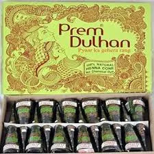 Cône De Henné Neutre 25g Prem Dulhan - Hypoallergénique, Livraison Gratuite, Neuf