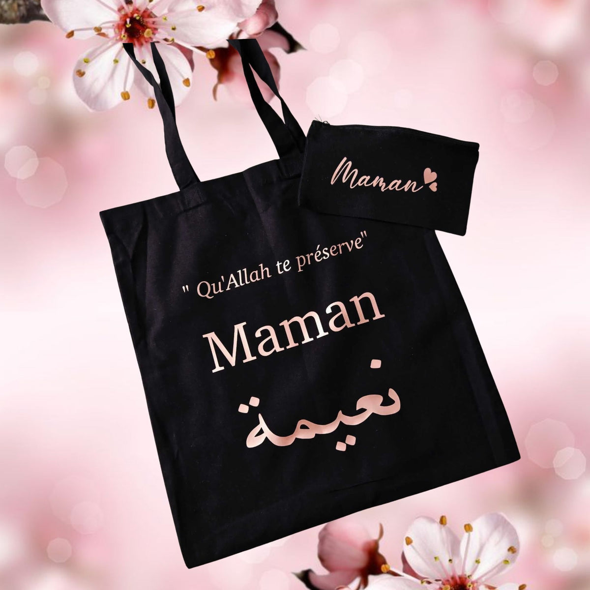 Tote bag noir charbon