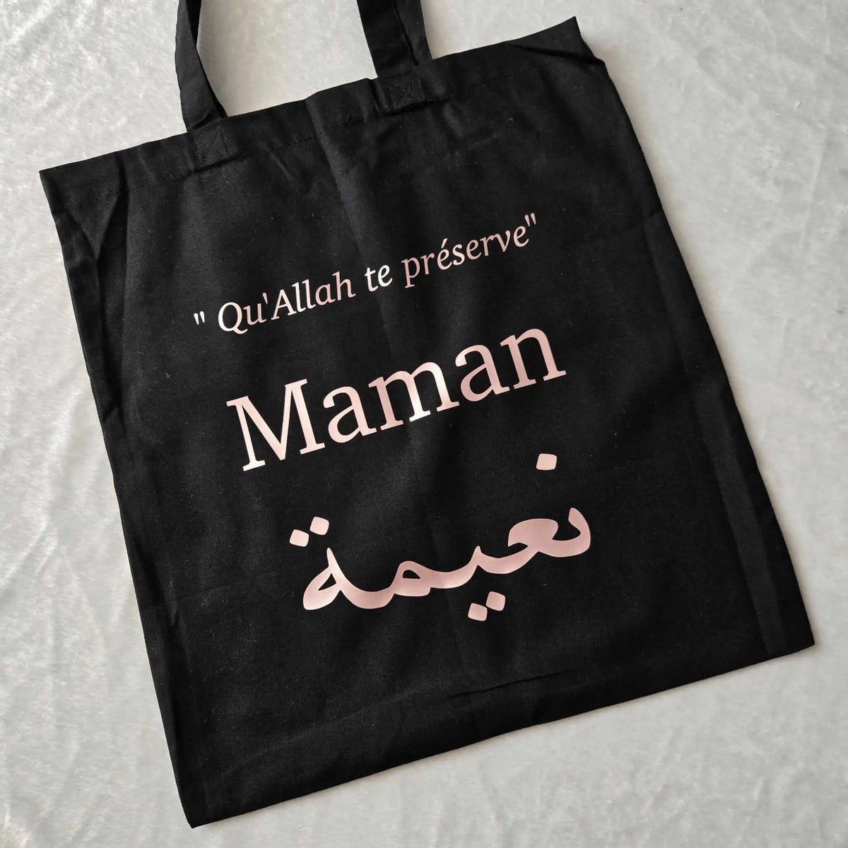 Tote bag noir charbon