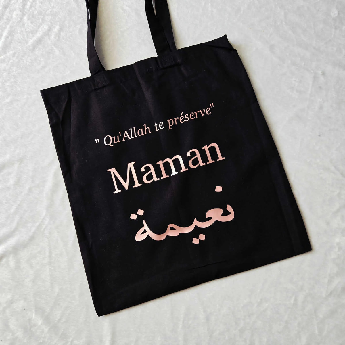 Tote bag noir charbon